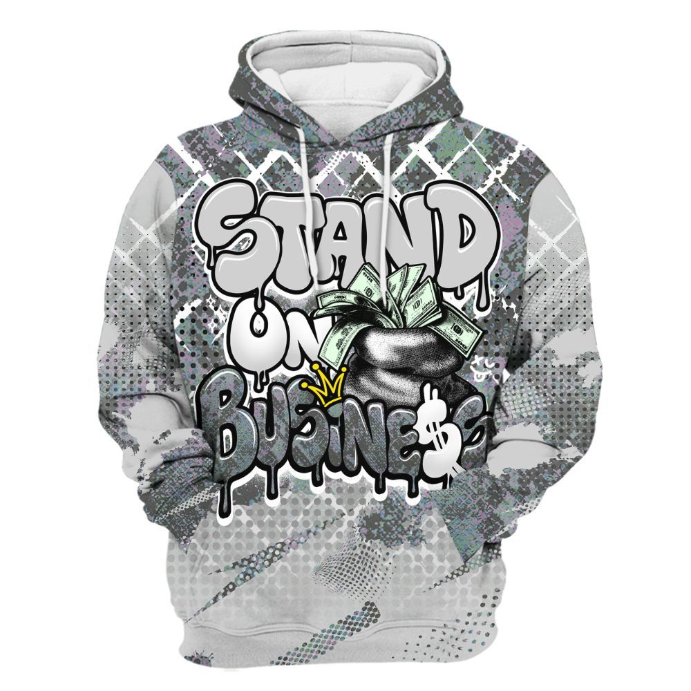 Hoodie To Match Low CNY Year Of The Snake 11s - Halftone Stand Business Dripping All Over Print
