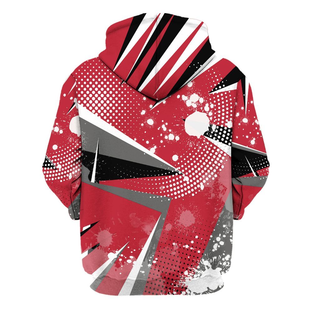 Hoodie To Match Red Flint 13s - Poly Trust No One Dripping All Over Print