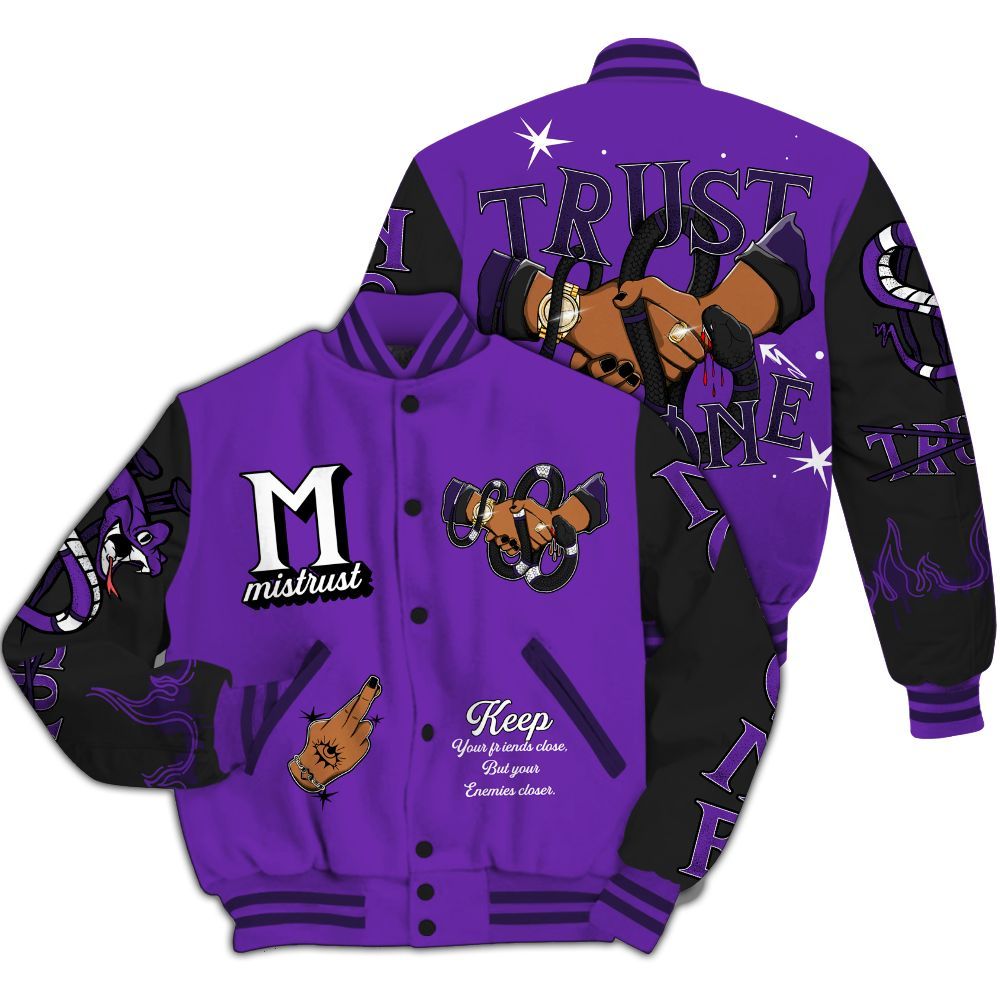 Varsity Jacket To Match Kobe 9 Elite Low Moonwalker - Trust No One Snake-Bite Street Style All Over Print