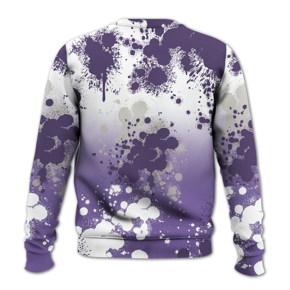 Sweatshirt To Match Dunk Low Black Raspberry - God Blessed Ink Drip All Over Print