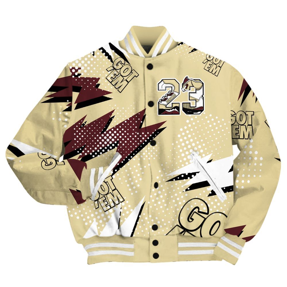 Varsity Jacket To Match Women Phantom 12s Shirt, Custom Name Number 23 5s All Over Print