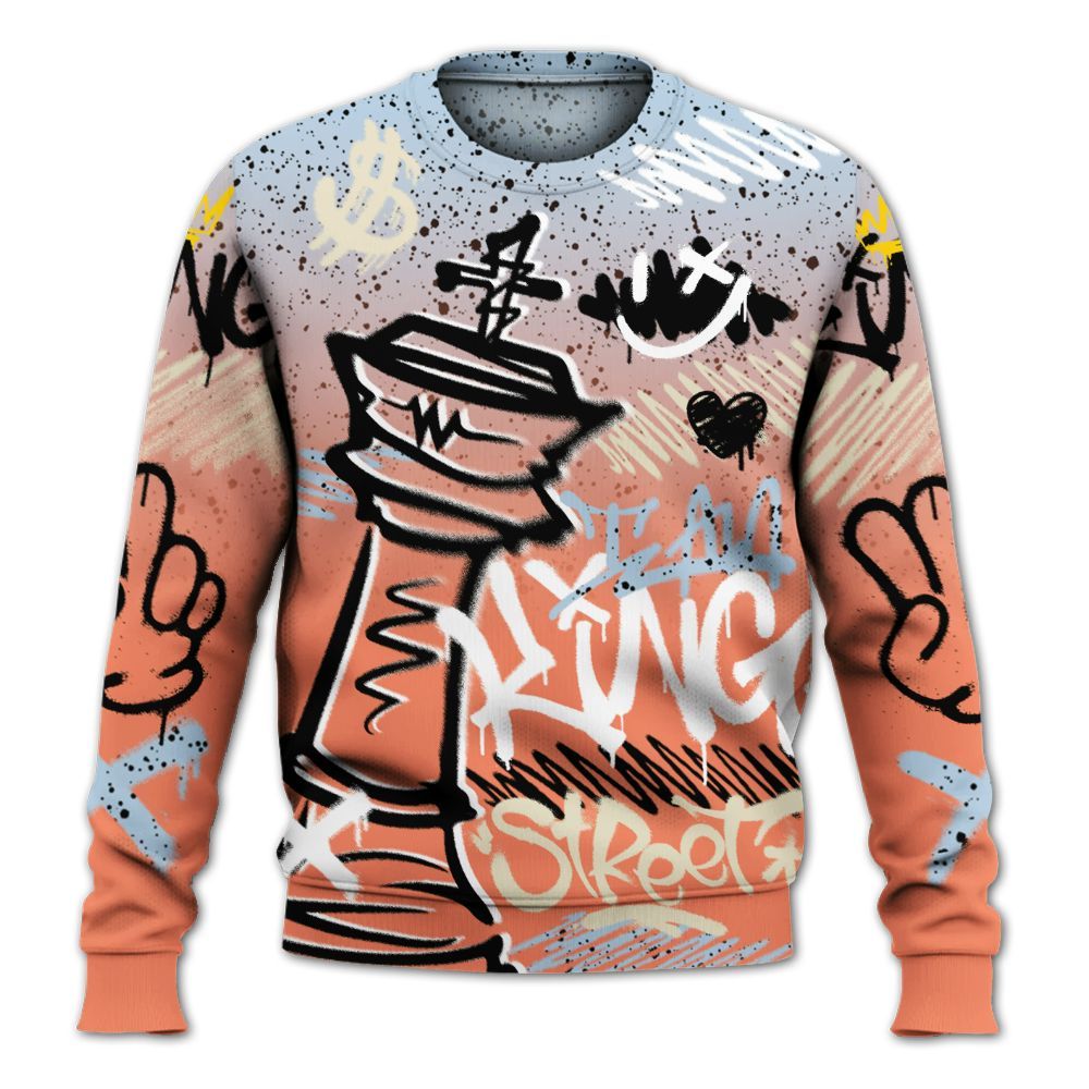 Sweatshirt To Match DJ Khaled Crimson Bliss 5s - Street King Chess Streetwear All Over Print
