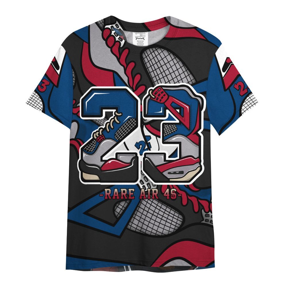 Shirt To Match Rare Air 4s - Number 23 Style 4s All Over Print