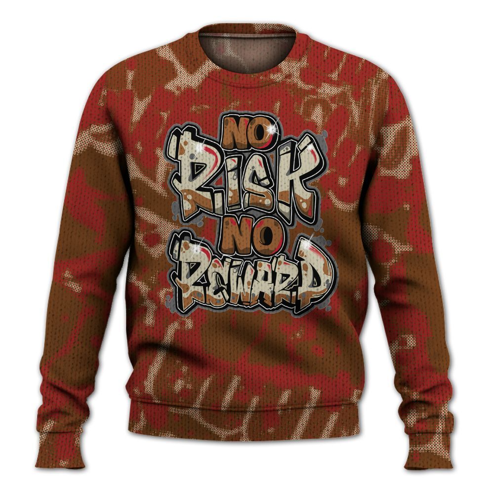 Knitted Sweater To Match Archaeo Brown 5s - No Risks No Reward Street