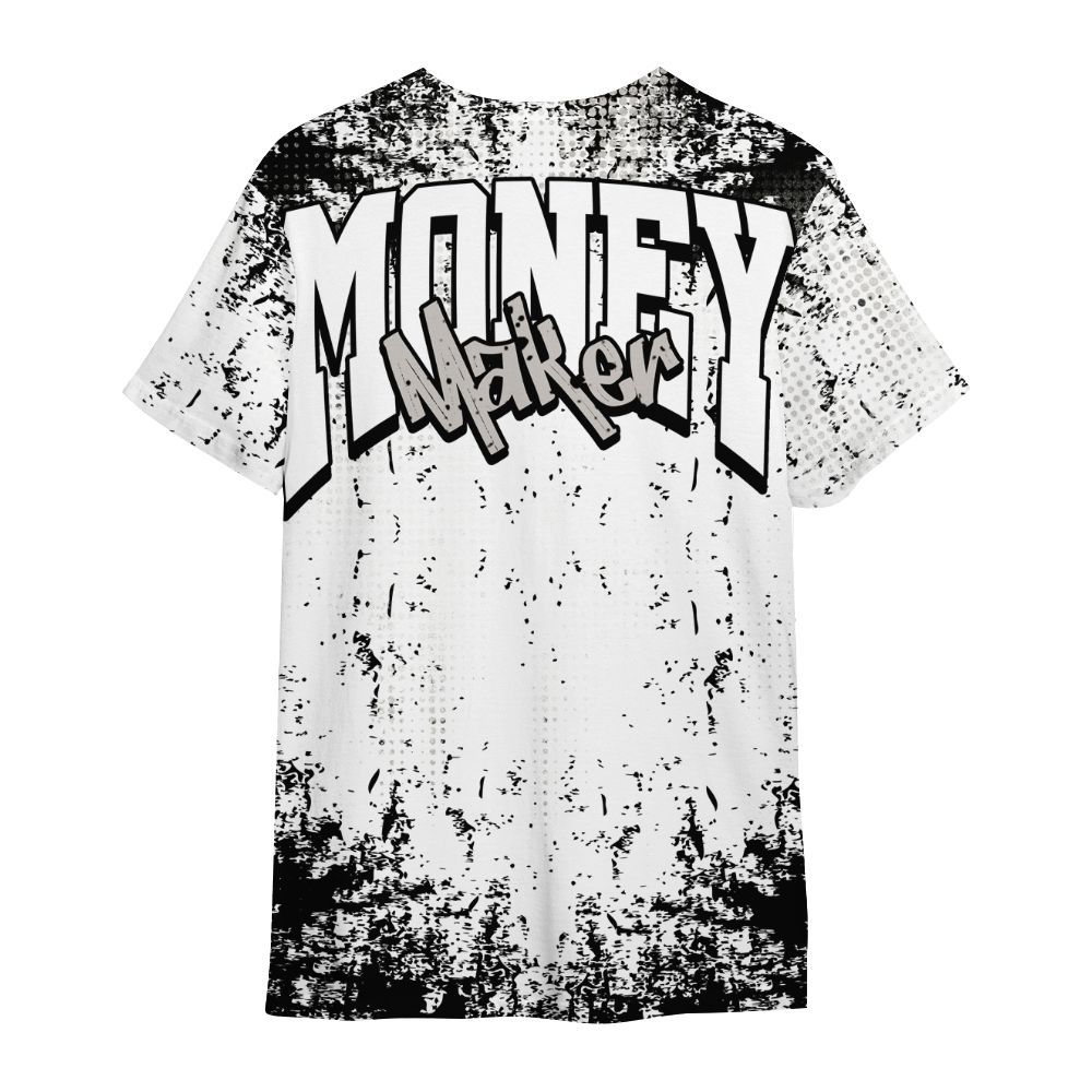 Shirt To Match Retro Reverse Metallic 5s - Move In Silence Money Street Retro All Over Print