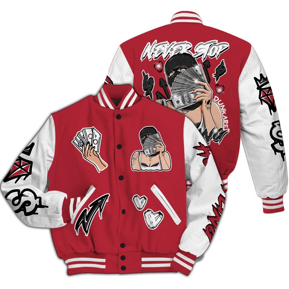 Varsity Jacket To Match Black Toe 14s - Hustling Unique All Over Print