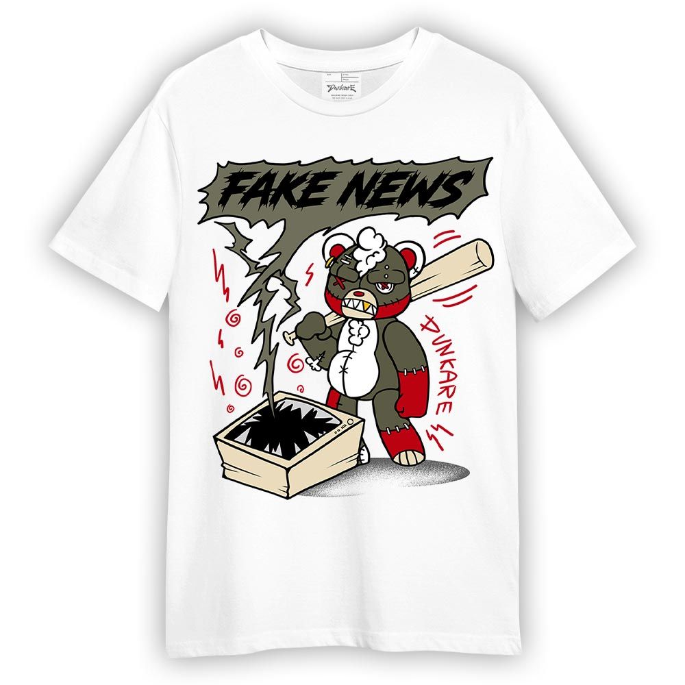 Shirt To Match Low OG Medium Olive 1s - False News Hugz Shirt Unisex