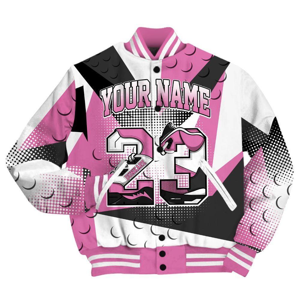 Varsity Jacket To Match Air Force 1 ParaNoise 3.0 Shirt, Poly Custom Name Number 23 5s All Over Print