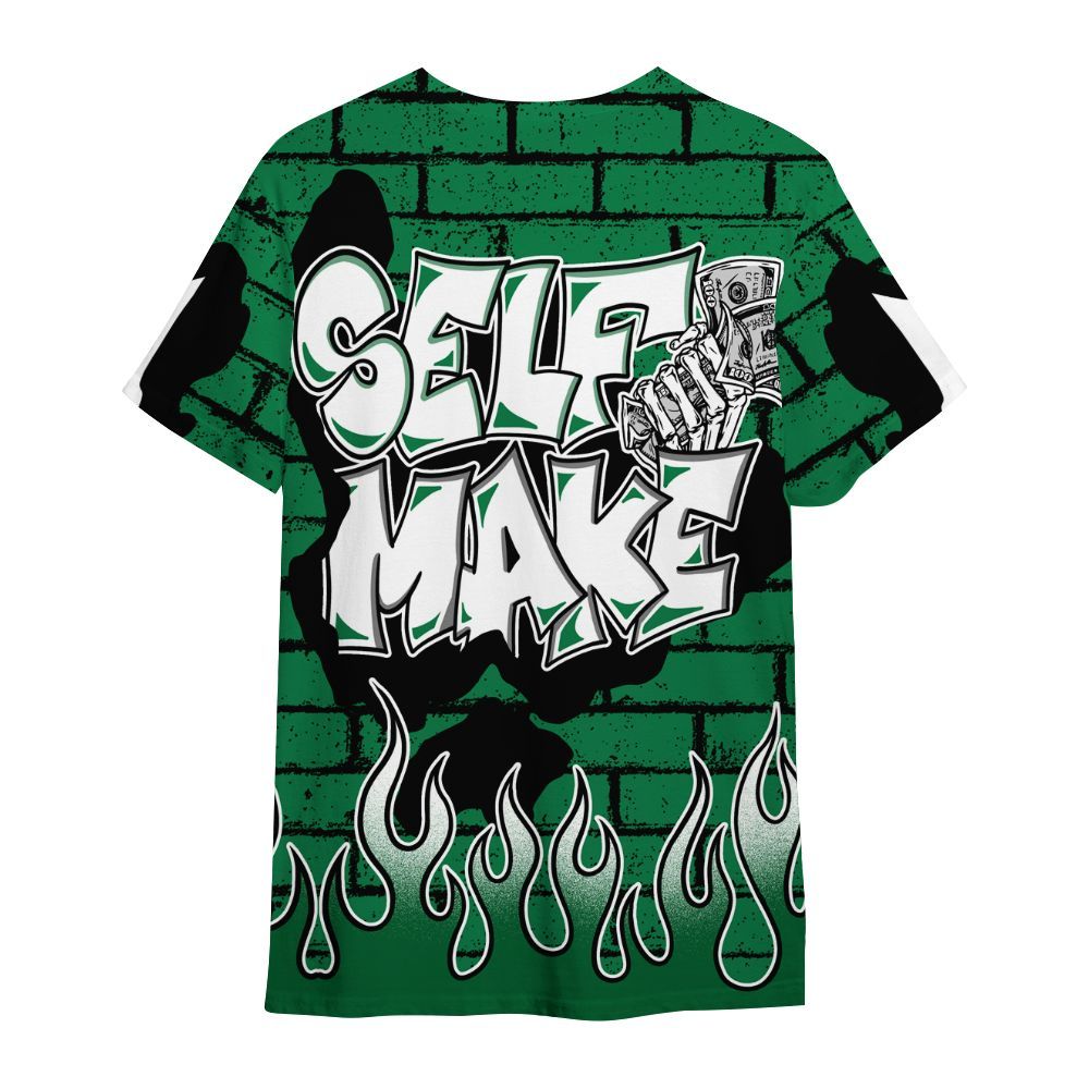 Shirt To Match Pine Green 13s - Self Make Skeleton Crashed All Over Print