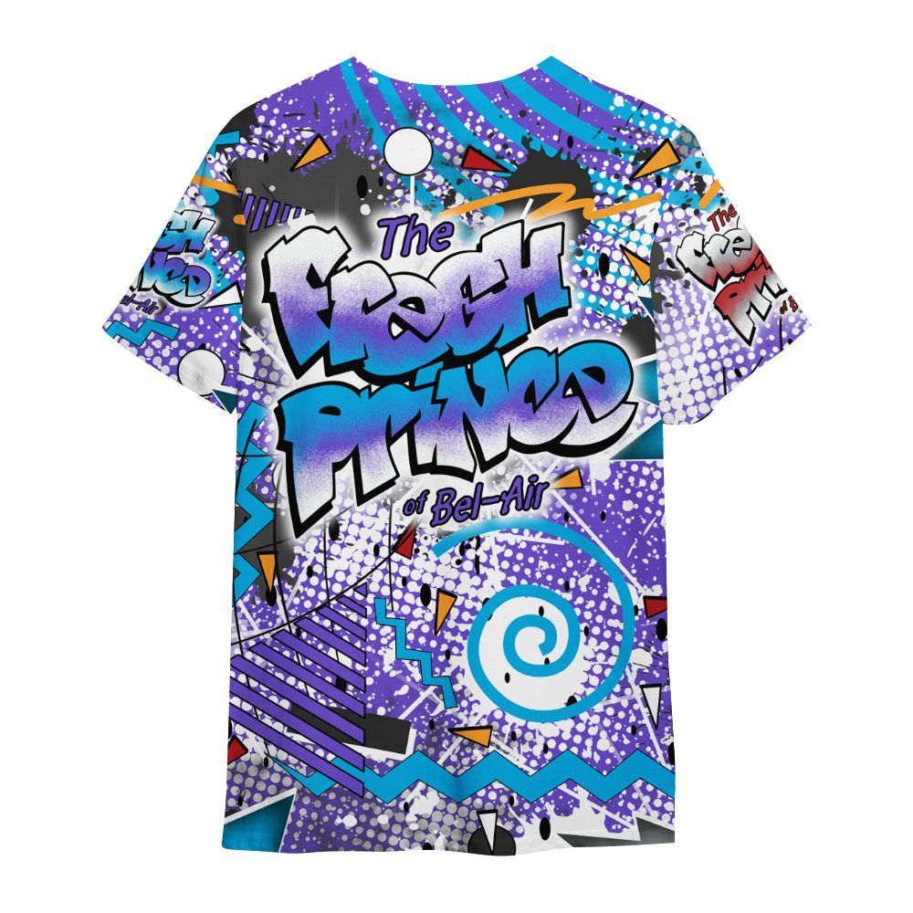 Shirt To Match Retro Aqua 8s - Fresh Sneaker 90s All Over Print