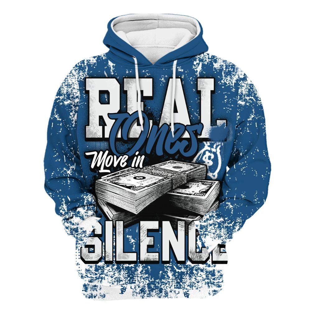 Hoodie To Match Wizards 3s - Move In Silence Money Street Retro All Over Print