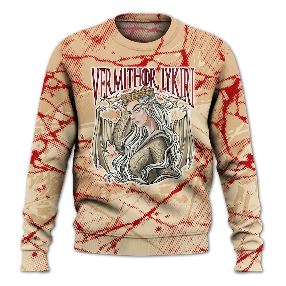 Sweatshirt To Match Dunk Low Strawberry Waffle - Dragon's Mom! Profound All Over Print