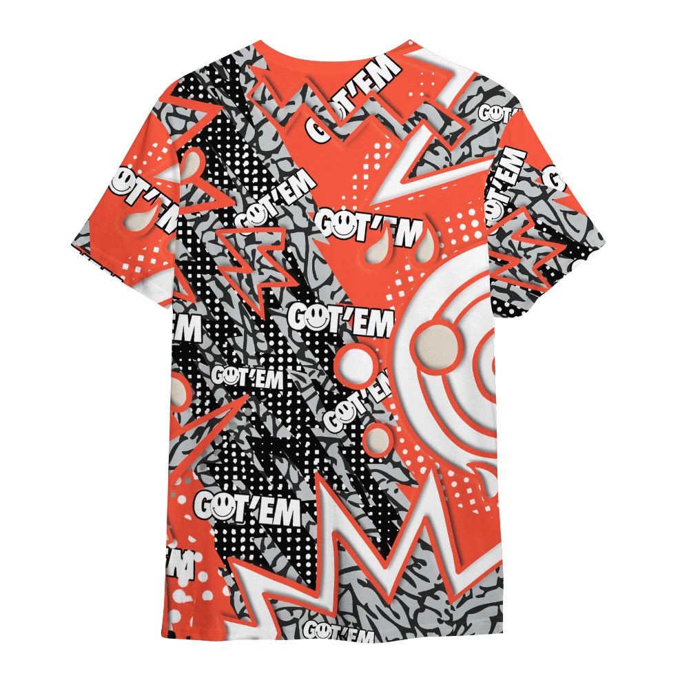 Shirt To Match Shirt Streetwear Retro Vintage 90s, 3 Cosmic Clay T-- To Match Sneaker Georgia Peach 3s Graphic Tee NCT