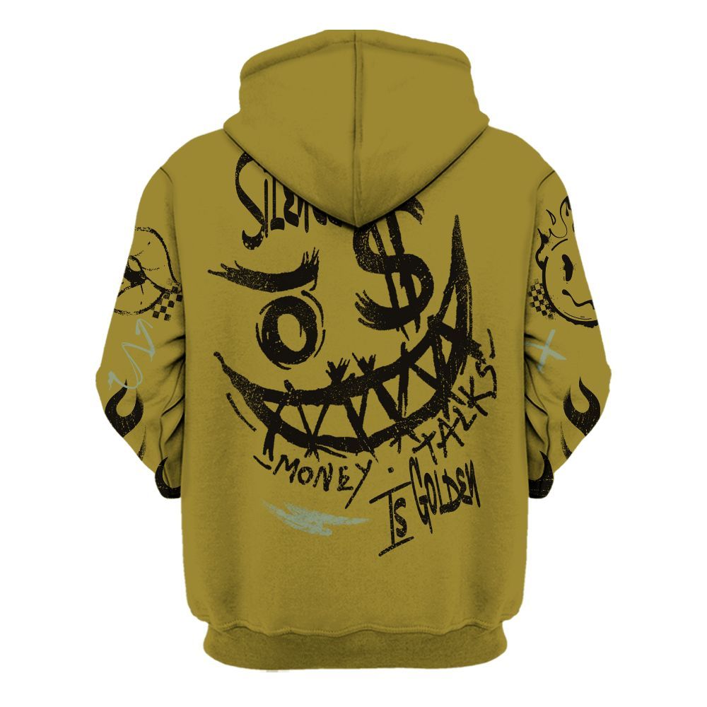 Hoodie To Match Air Flightposite Metallic Gold - Mouth Burning Street Style All Over Print