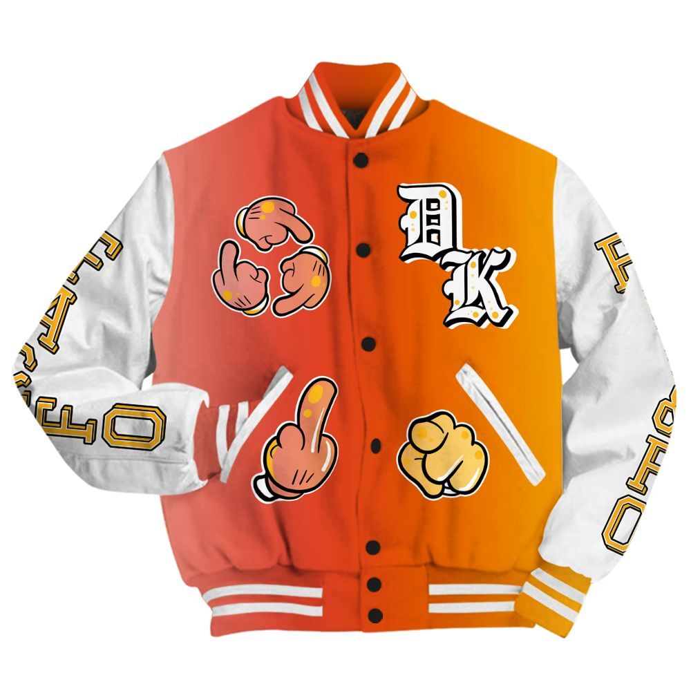Varsity Jacket To Match Dunk High Candy Corn - F Around Find Out Graphic All Over Print
