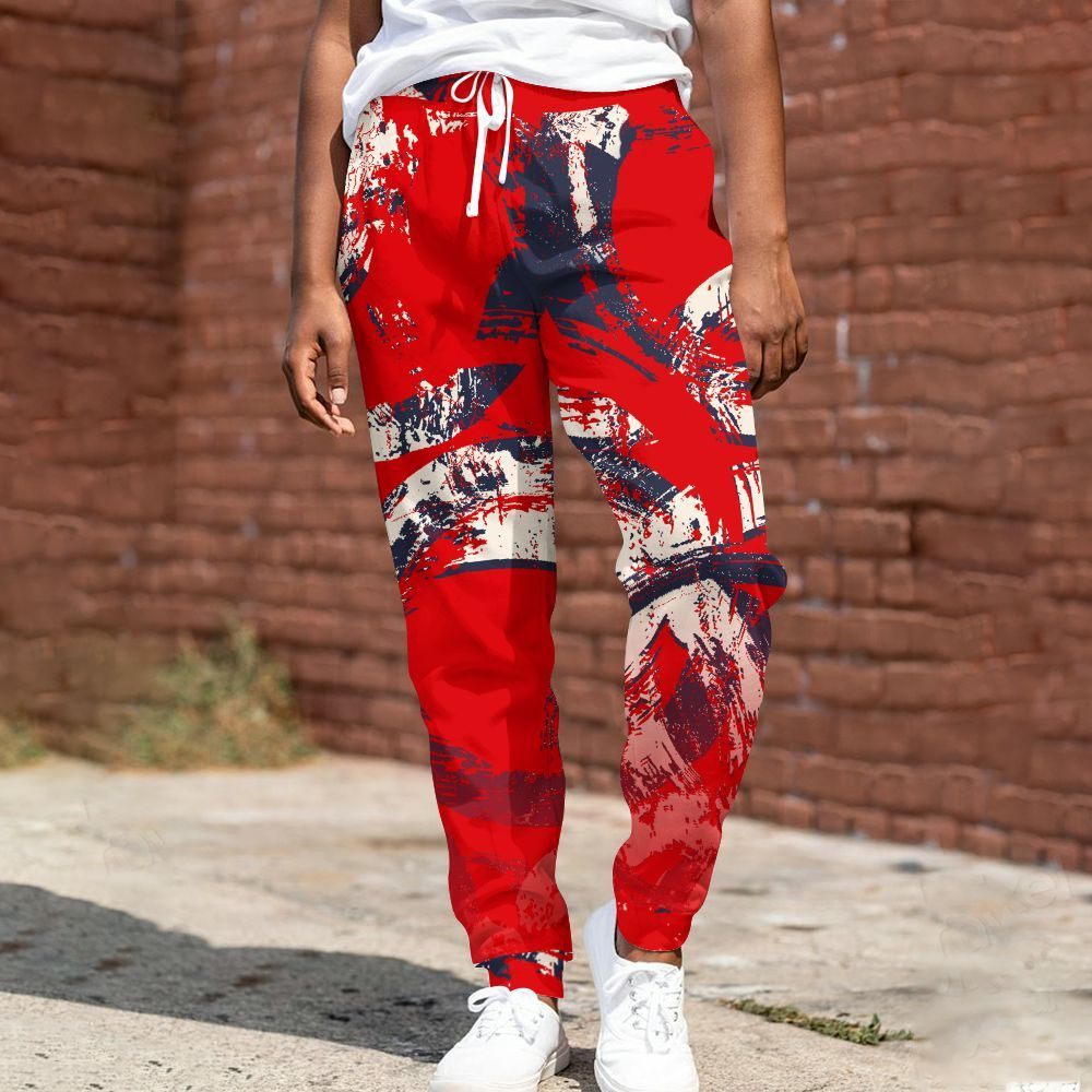 Sweatpant To Match Low OG Howard University 1s - Circle Slpash All Over Print