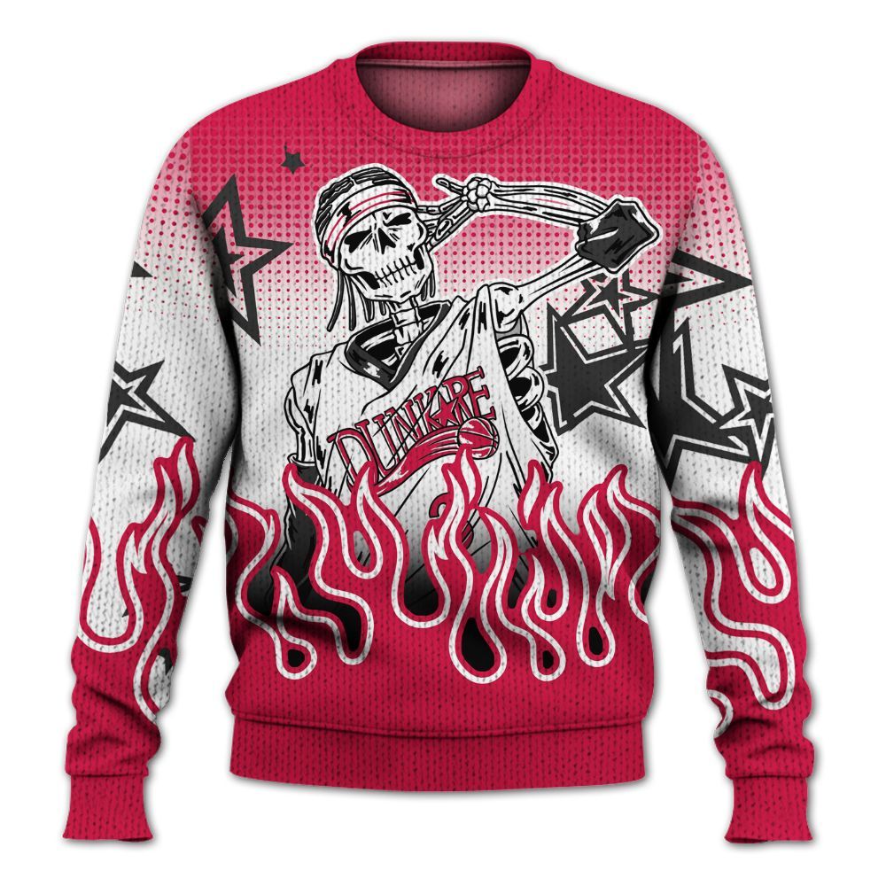 Knitted Sweater To Match Black Toe 14s - Allen Answer Unique Fire Custom Name