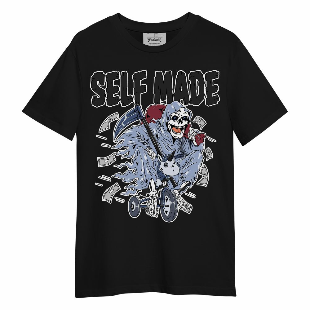 Shirt To Match Black Metallic 5s - Self Make Skeleton Unisex Shirt