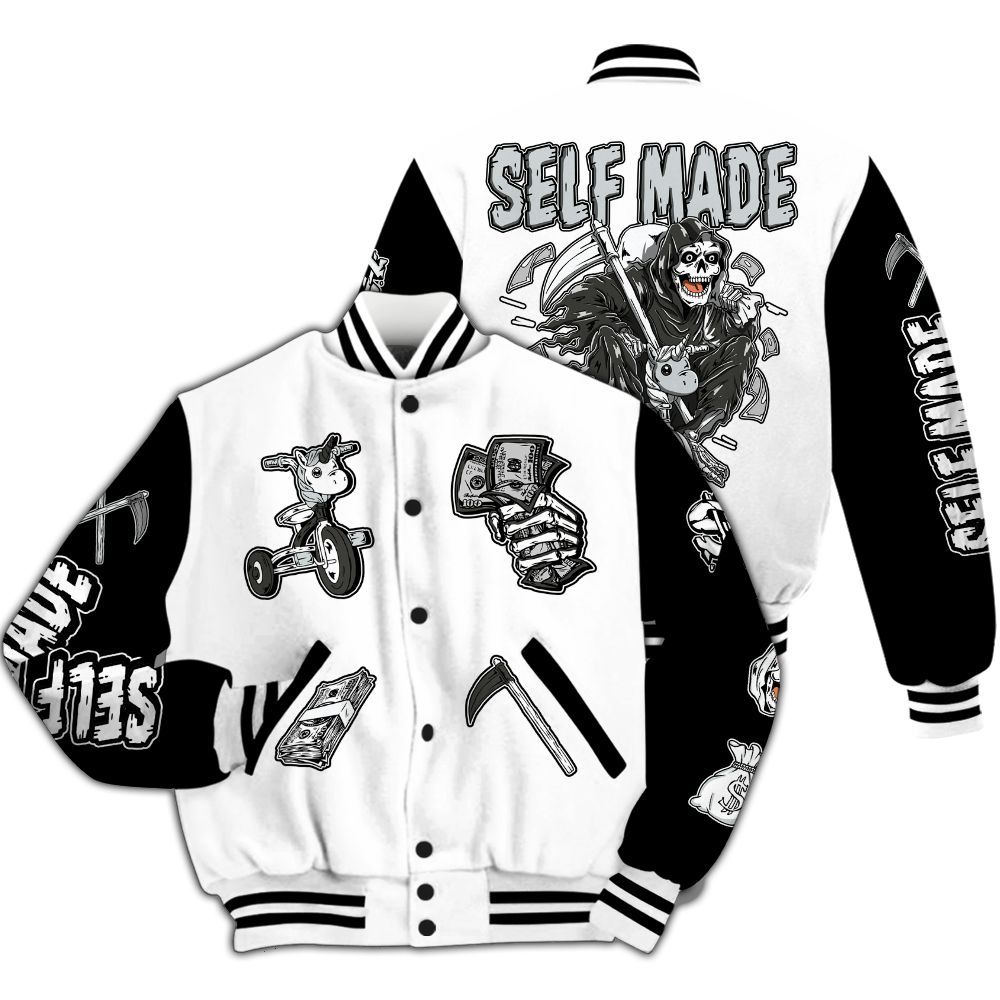 Varsity Jacket To Match Kobe 9 Elite Protro Halo - Self Make Skeleton All Over Print