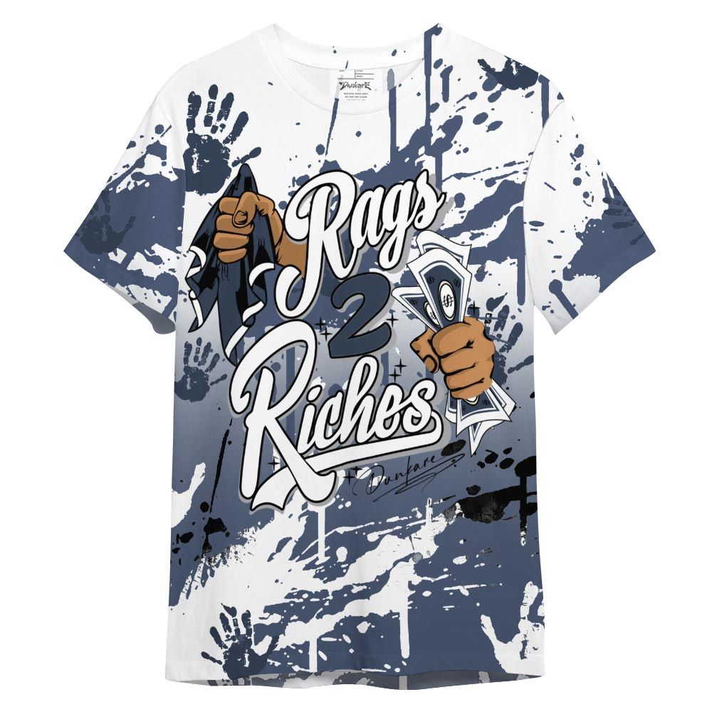 Shirt To Match Low Diffused Blue 11s - Rag 2 Riches Shirt Outfit 1505 NCT