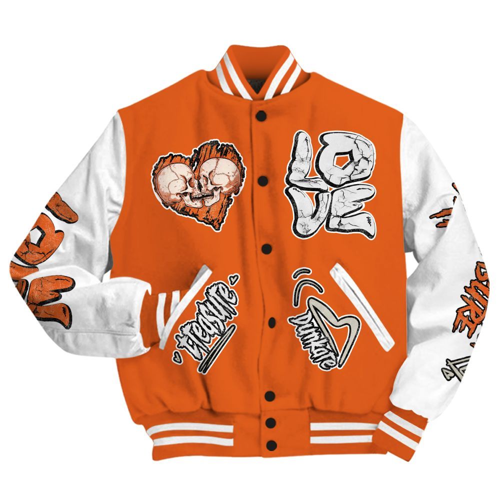 Varsity Jacket To Match High OG Starfish 1s - Skull Bear All Over Print