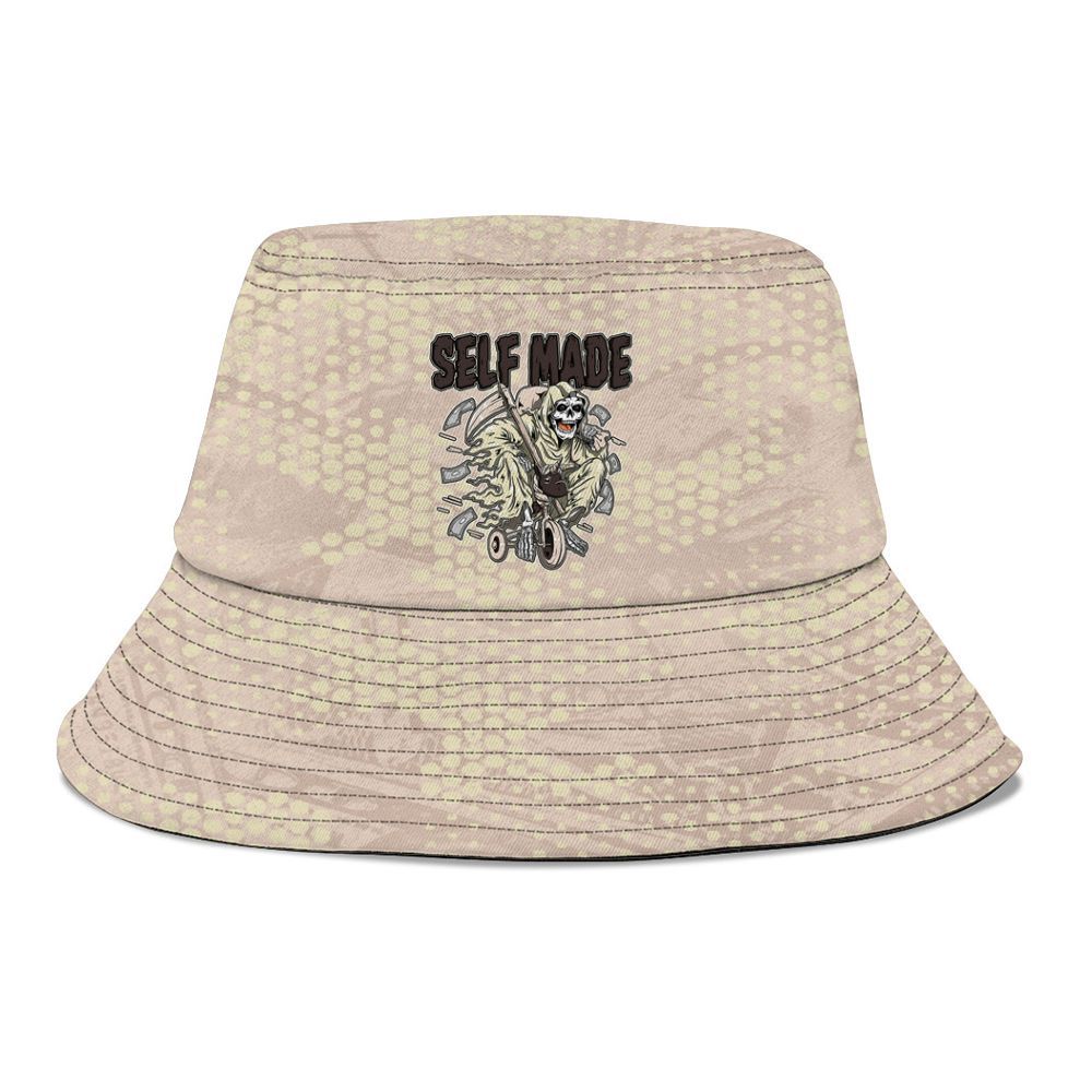 Bucket Hat To Match A Ma Maniere X Fossil Stone 4s - Self Make Skeleton Banknotes Art Graphic