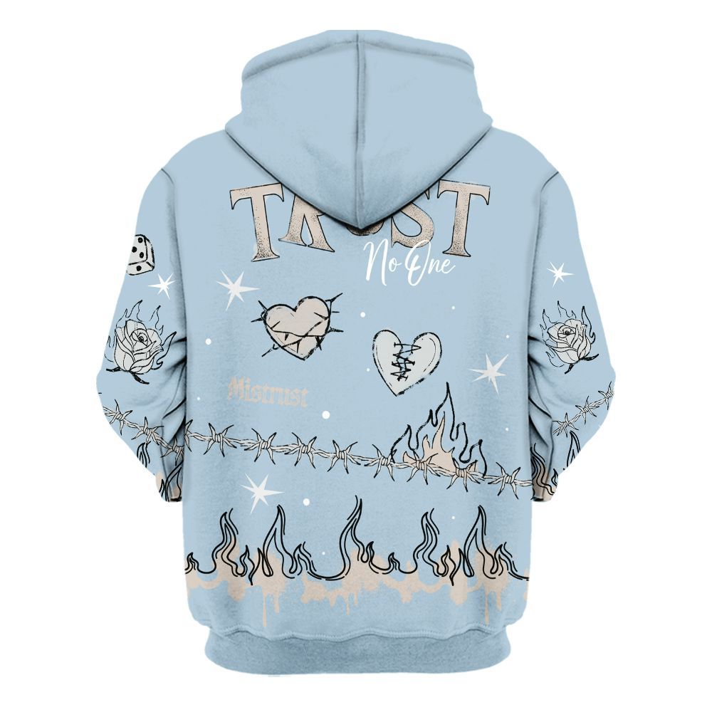 Hoodie To Match High OG Alaska 1s - Trust No One Snake-Bite Doodle Crayon All Over Print