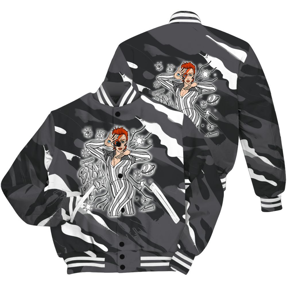 Varsity Jacket To Match White Thunder 4s Shirt - Starmans Graphics Colored All Over Print