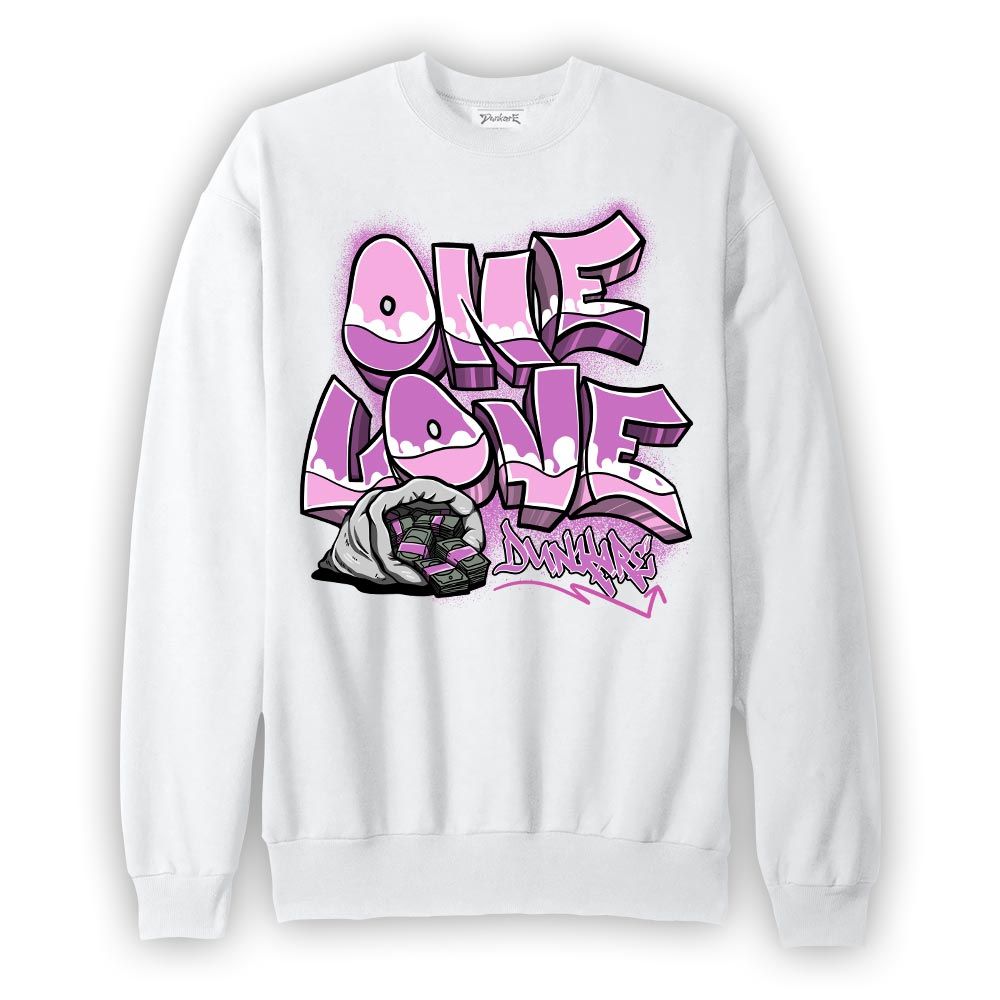 Sweatshirt To match Hyper Violet 4s Sweatshirt - One Love Graphic 0205 NMP