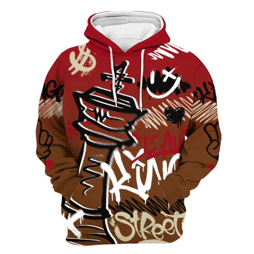 Hoodie To Match Archaeo Brown 5s - Street King Chess Streetwear All Over Print