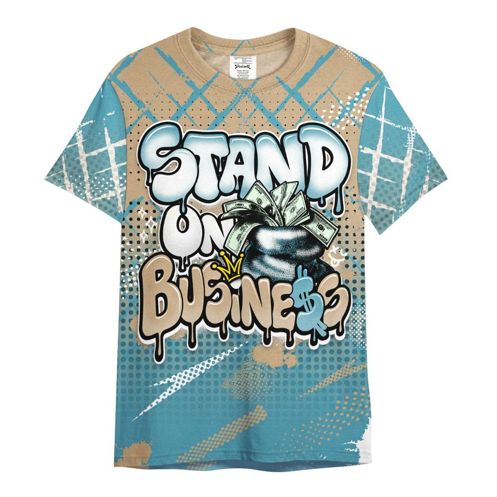 Shirt To Match H-Town 11s - Halftone Stand Business Dripping All Over Print