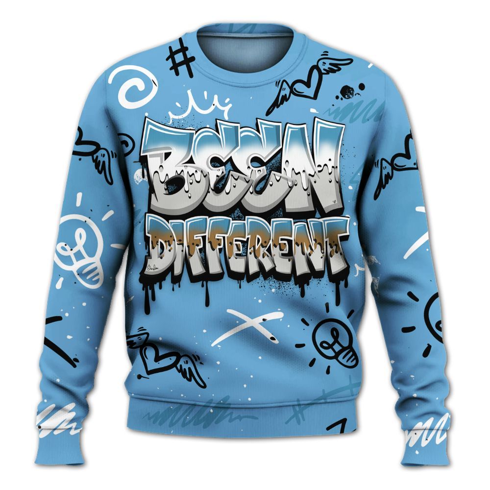 Sweatshirt To Match SB Dunk Low University Blue - Drip Been Di2ferent All Over Print