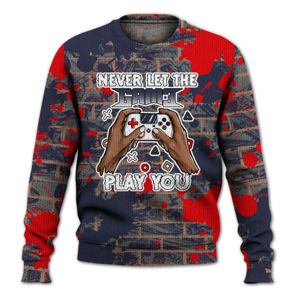 Knitted Sweater To Match Low OG Howard Bison 1s - PlayGame Human Brick