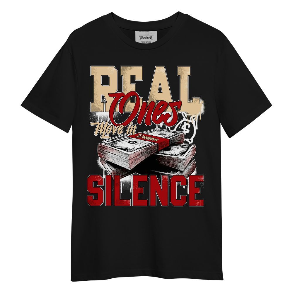 Shirt To Match Dunk Low Strawberry Waffle - Move In Silence Money Retro Unisex Shirt