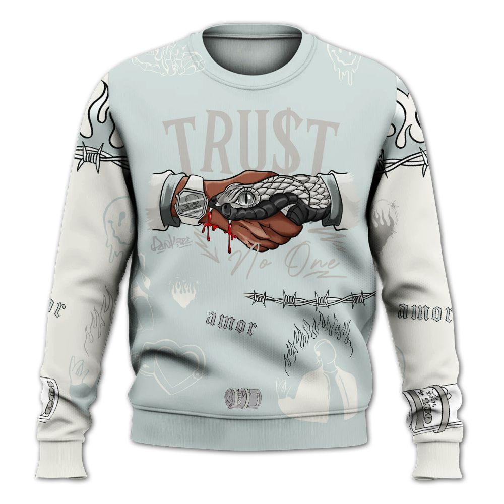 Sweatshirt To Match Book Moss Point 1s - Snake Trust No One All Over Print
