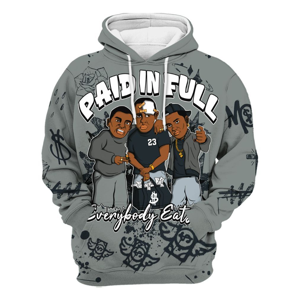 Hoodie To Match Retro Georgetown 6s - Everybody Paid In Full Crayon All Over Print