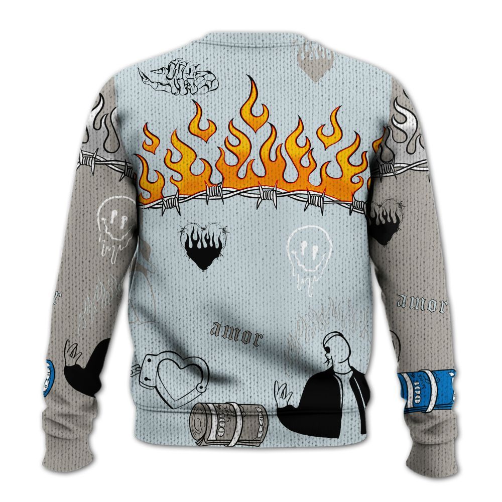 Sweater To Match Retro High OG Alaska 1s - Snake Trust No One Graphic