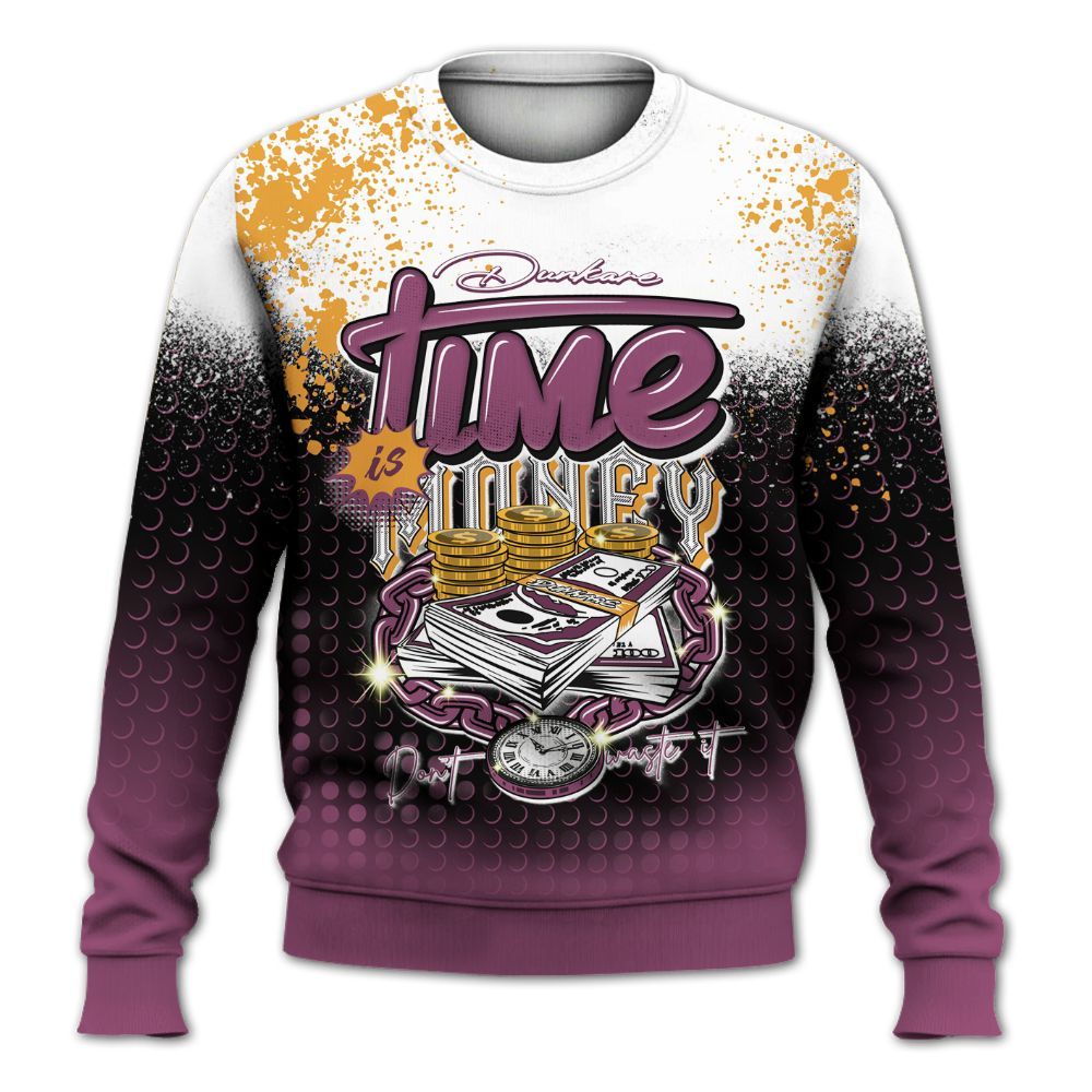 Sweatshirt To Match High OG Brotherhood 1s - Halftone Time Is Money All Over Print