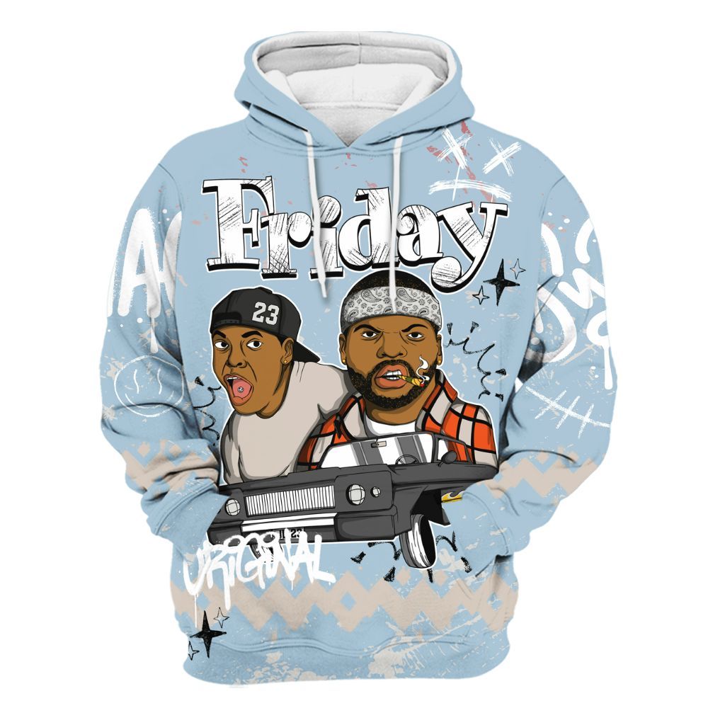 Hoodie To Match High OG Alaska 1s - Friday Sneaker Crayon All Over Print