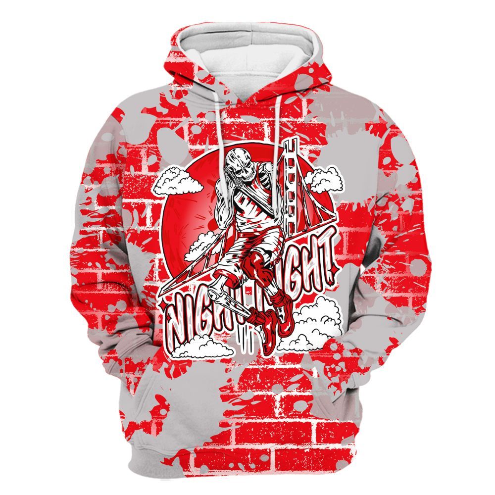 Hoodie To Match Air Max 1 Low Poly - Seeya Skeleton Brick All Over Print
