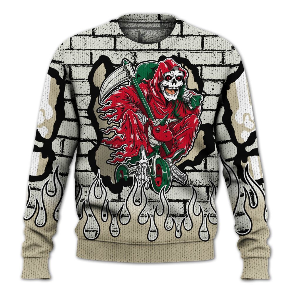 Knitted Sweater To Match El Grito 5s - Self Make Skeleton Crashed