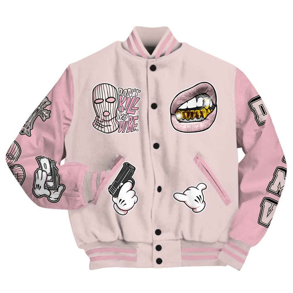 Varsity Jacket To Match Dunk Low KD 17 Aunt Pearl - Vibe.Unique All Over Print