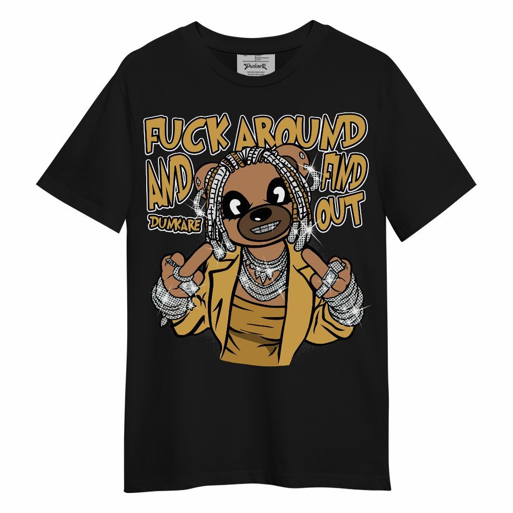 Shirt To Match Retro Light Ginger 14s - F#ck Around Bear Bear Unisex Shirt