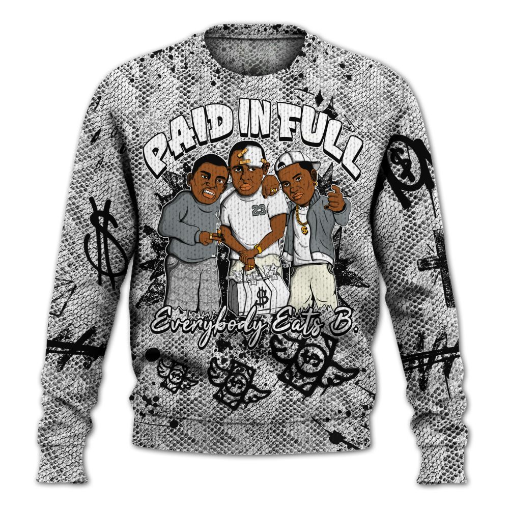 Knitted Sweater To Match Low CNY Year Of The Snake 11s - Everybody Paid In Full Crayon