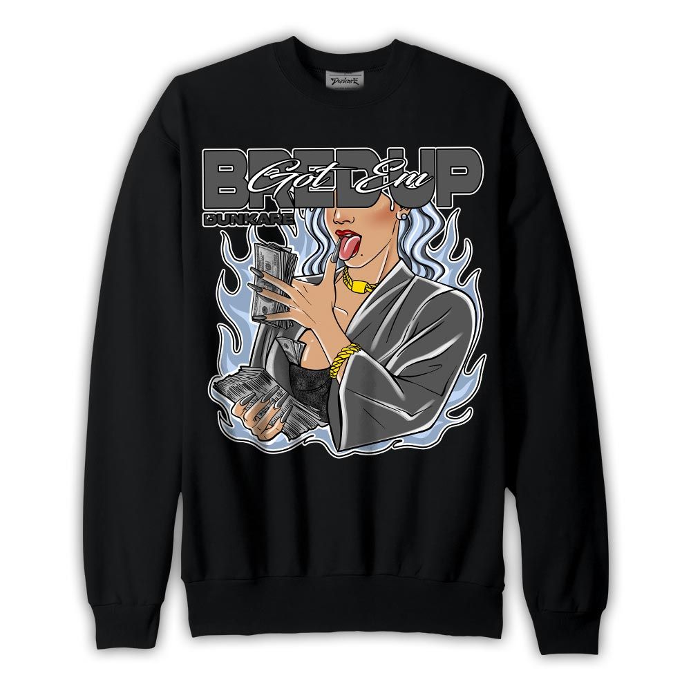 Sweatshirt To match Reverse Black White 6s Sweatshirt - Bred'up Unique Graphic