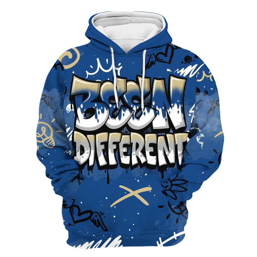 Hoodie To Match Air Ship Royal Blue - Drip Been Di2ferent All Over Print