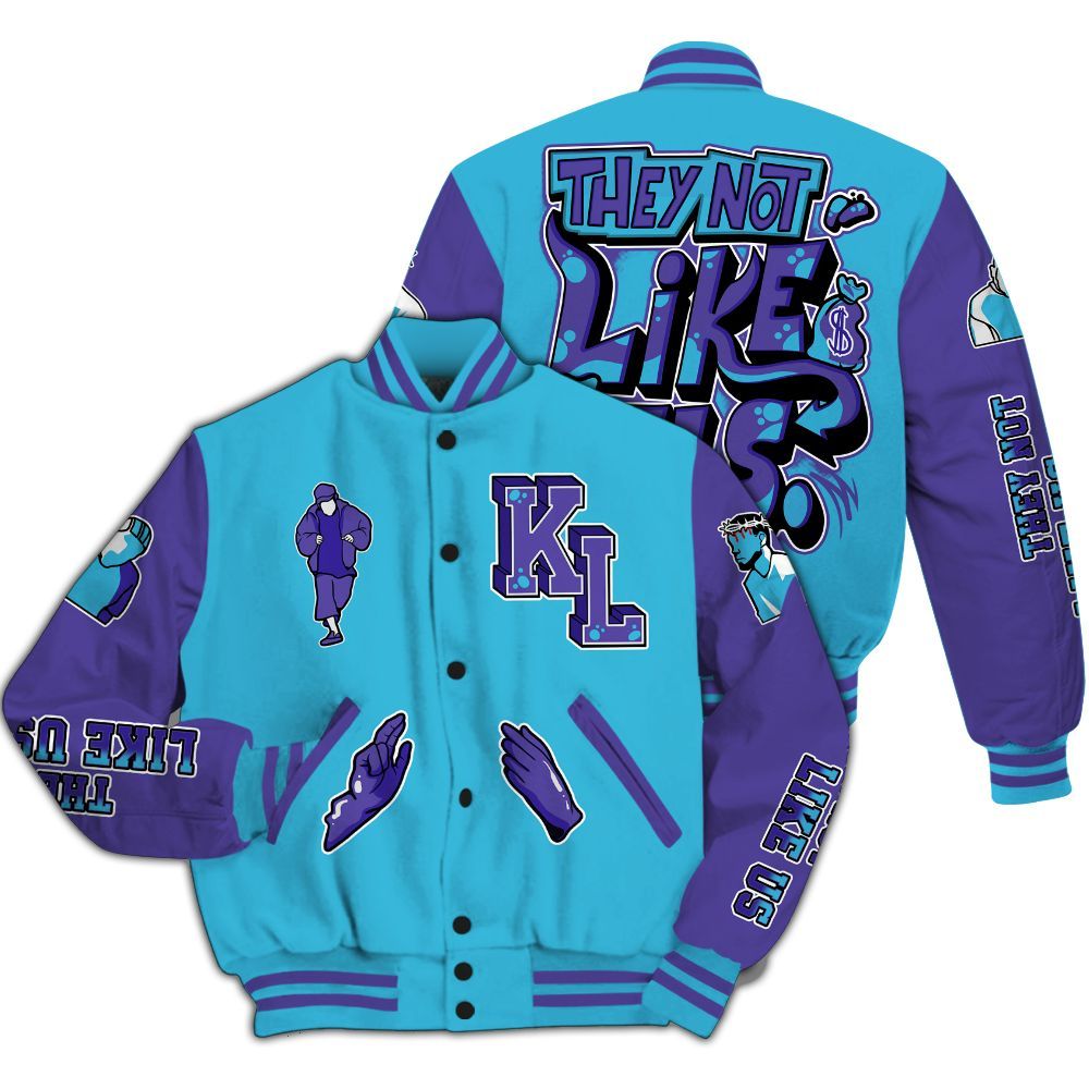 Varsity Jacket To Match Retro Aqua 6s - Dislike Us Graphic All Over Print