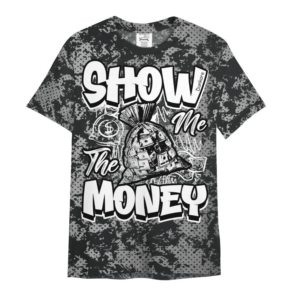 Shirt To Match Metallic Silver 14s - Show Me The Money Retro All Over Print