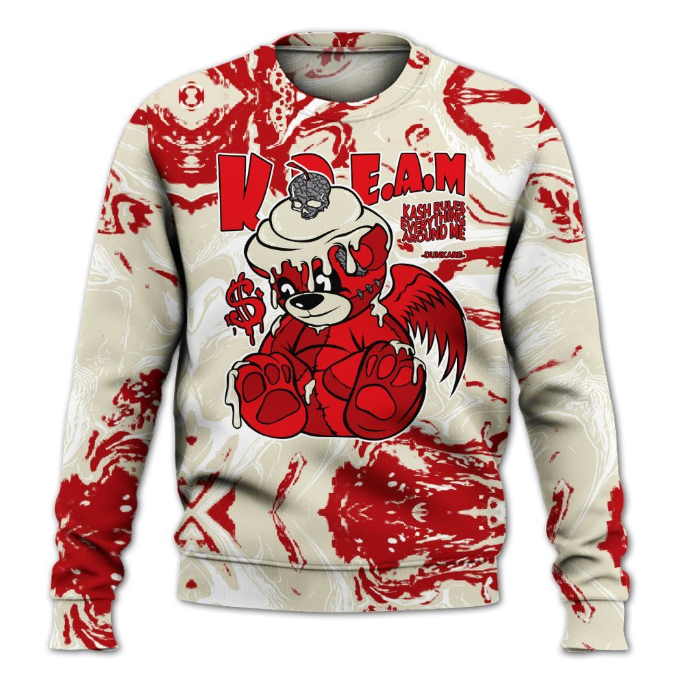 Sweatshirt To Match Cement Grey 3s - Loot Bear Liquid All Over Print