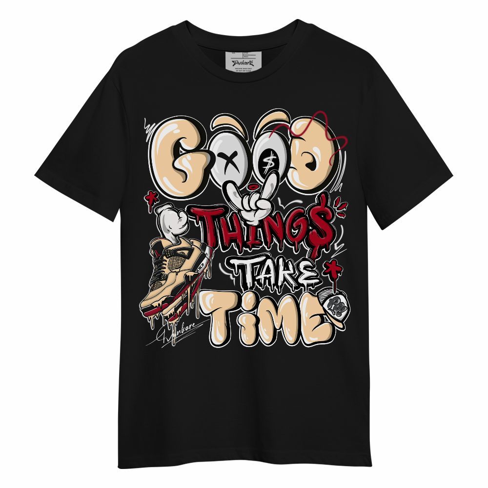Shirt To Match Retro Pizza GS 4s - Good Things Sneaker Drip Graphic